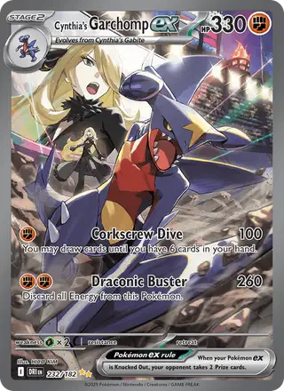 Cynthia's Garchomp ex #232 Destined Rivals PSA 10