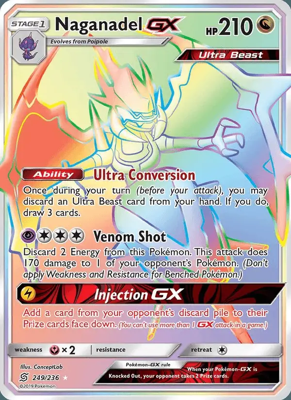 Naganadel GX #249 Unified Minds PSA 10