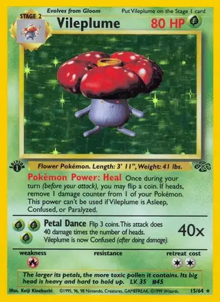 Vileplume #15 Jungle PSA 10