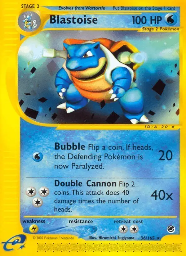 Blastoise #36 Expedition Base Set PSA 10