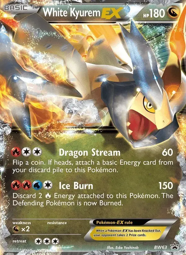 White Kyurem-EX #BW63 BW Black Star Promos PSA 10