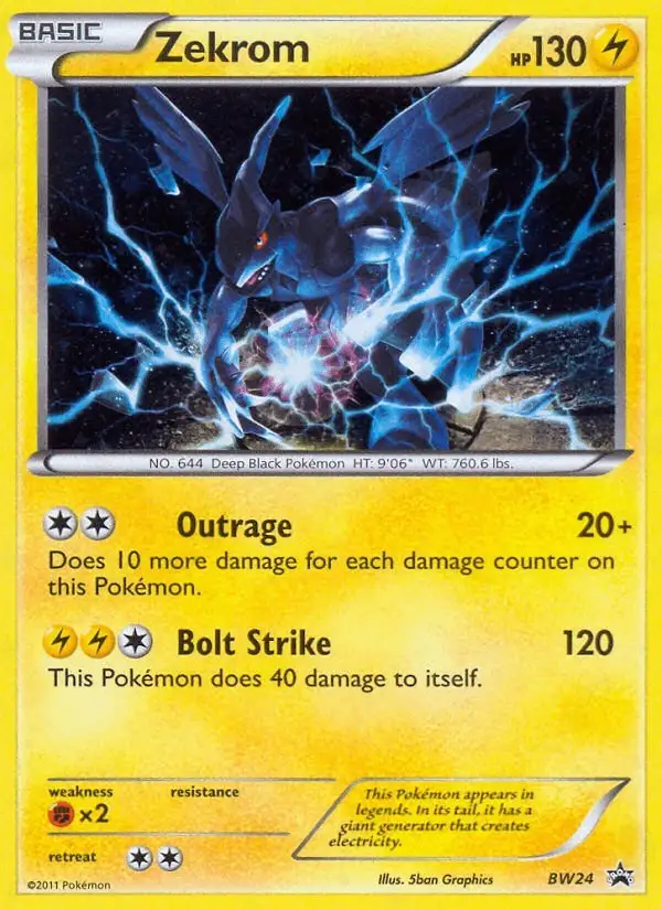 Zekrom #BW24 BW Black Star Promos PSA 10