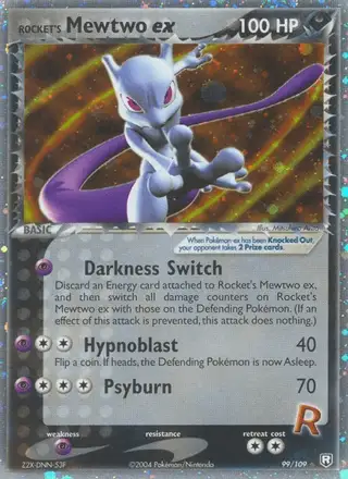 Rocket's Mewtwo ex #99 Team Rocket Returns PSA 10