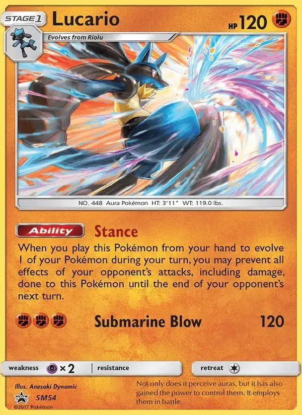 Lucario #SM54 SM Black Star Promos PSA 10