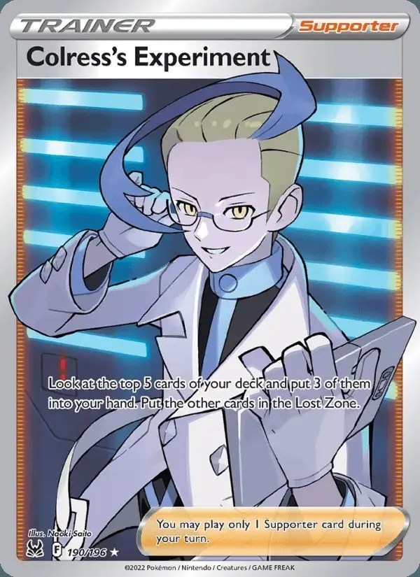Colress's Experiment #190 Lost Origin PSA 10