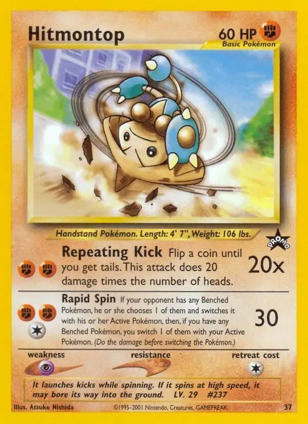 Hitmontop #37 Wizards Black Star Promos PSA 10