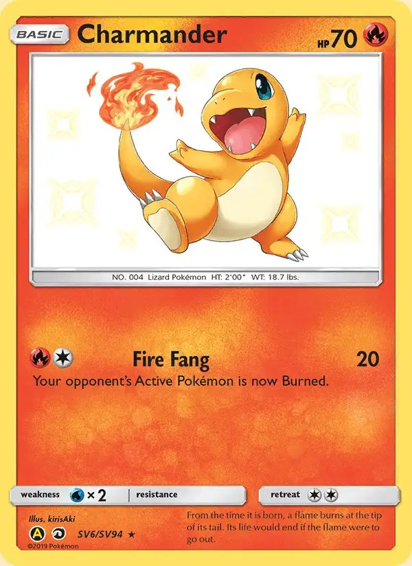 Charmander #SV6 Hidden Fates Shiny Vault PSA 10