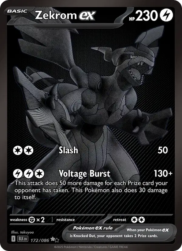 Zekrom ex #172 Black Bolt PSA 10