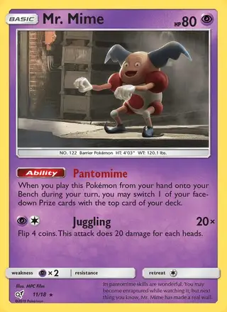 Mr. Mime #11 Detective Pikachu PSA 10