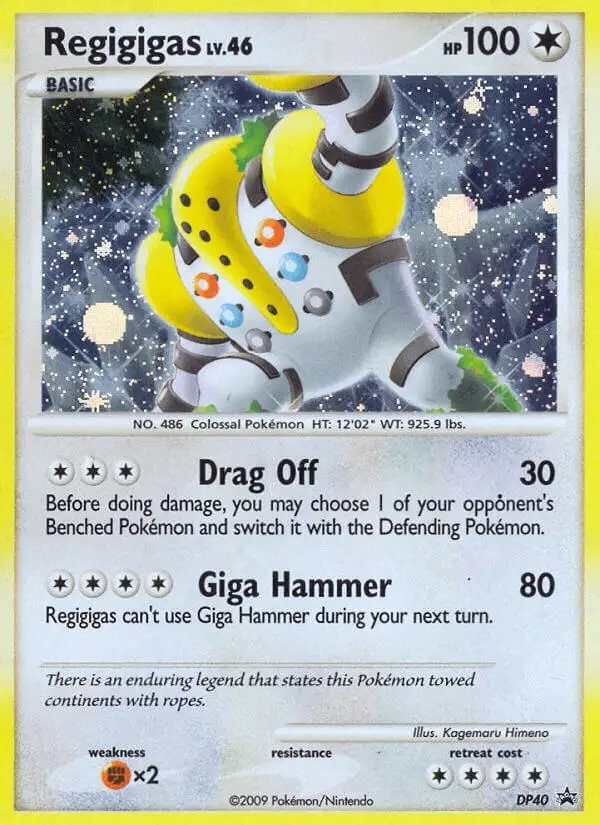 Regigigas #DP40 DP Black Star Promos PSA 10