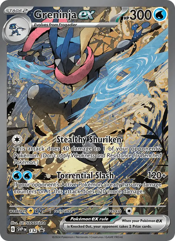 Greninja ex #132 SVP Black Star Promos PSA 10