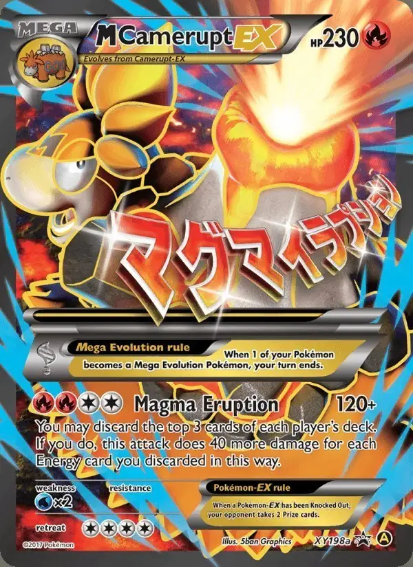 M Camerupt-EX #XY198a XY Black Star Promos PSA 10