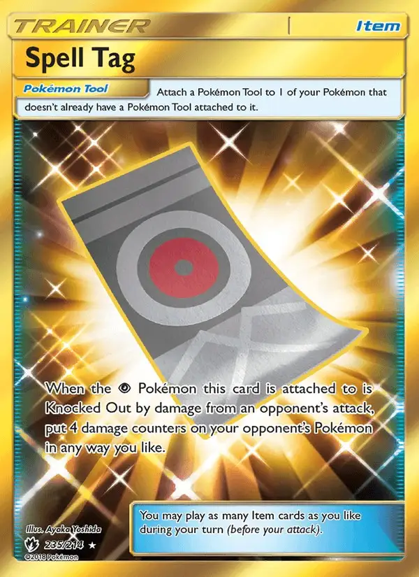 Spell Tag #235 Lost Thunder PSA 10