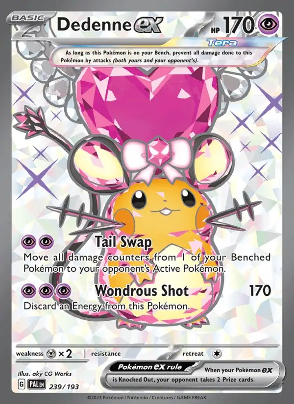 Dedenne ex #239 Paldea Evolved PSA 10