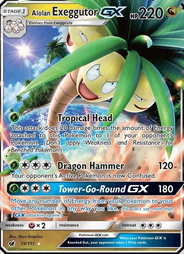Alolan Exeggutor GX #74 Crimson Invasion PSA 10
