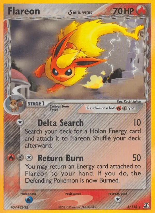 Flareon δ #5 Delta Species PSA 10