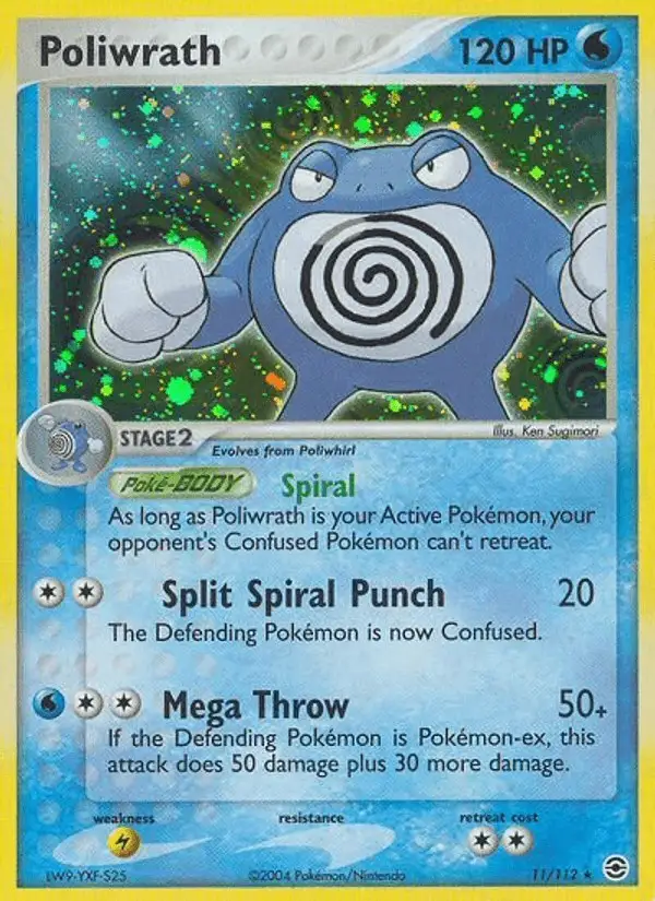 Poliwrath #11 FireRed & LeafGreen PSA 10
