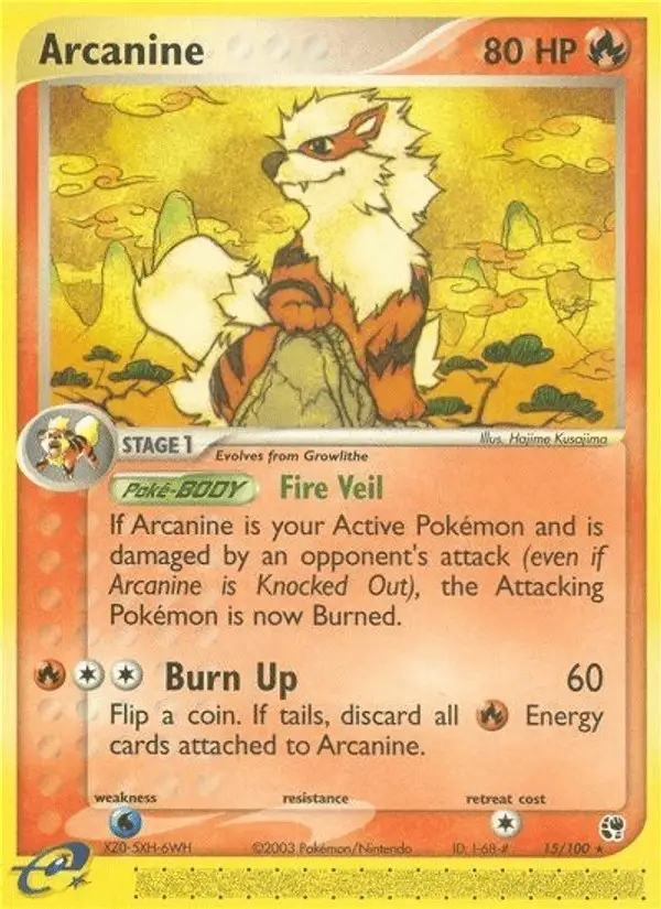 Arcanine #15 Sandstorm PSA 10