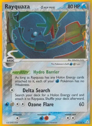 Rayquaza δ #16 Holon Phantoms PSA 10