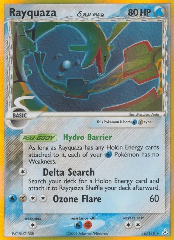 Rayquaza δ #16 Holon Phantoms PSA 10
