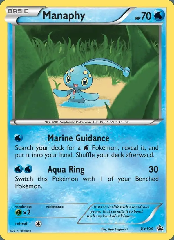 Manaphy #XY190 XY Black Star Promos PSA 10