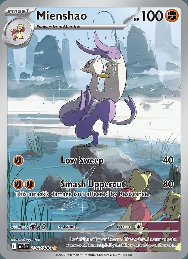 Mienshao #134 White Flare PSA 10