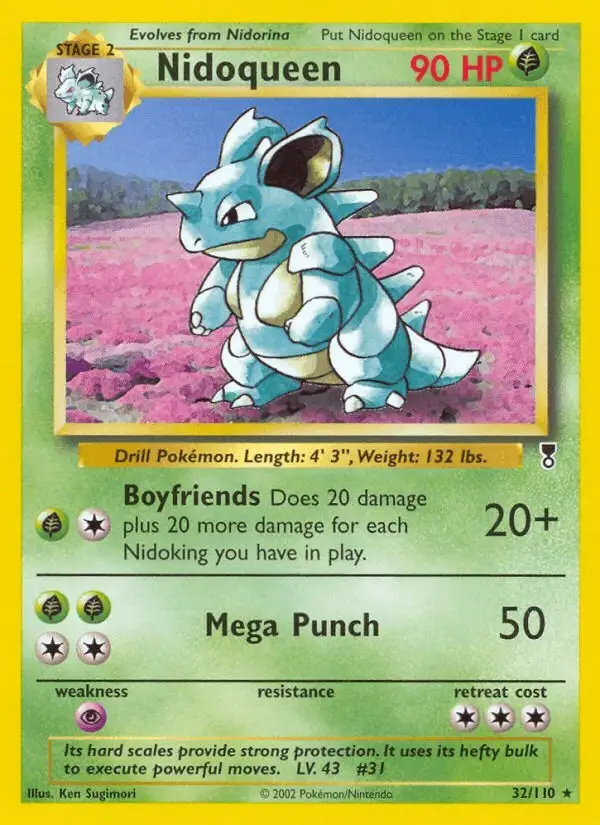 Nidoqueen #32 Legendary Collection PSA 10