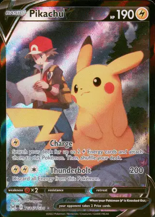 Pikachu V (Full Art) #TG16 Lost Origin PSA 10