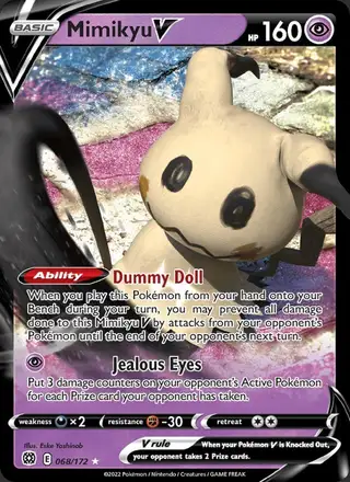 Mimikyu V #068 Brilliant Stars PSA 10