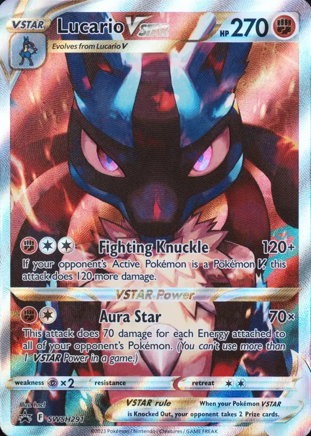 Lucario VSTAR (Full Art) #291 SWSH Black Star Promos PSA 10