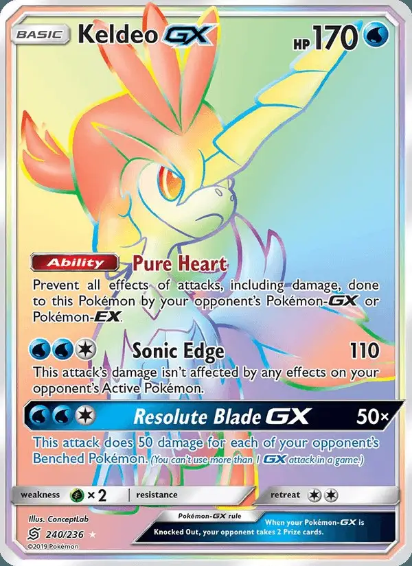 Keldeo GX #240 Unified Minds PSA 10