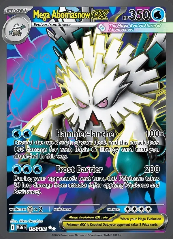 Mega Abomasnow ex #157 Mega Evolution PSA 10