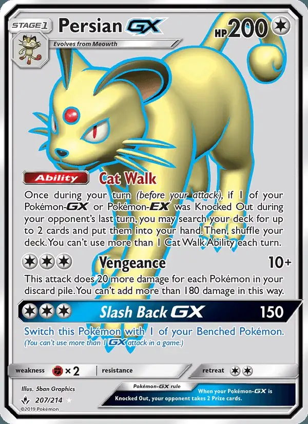 Persian GX #207 Unbroken Bonds PSA 10