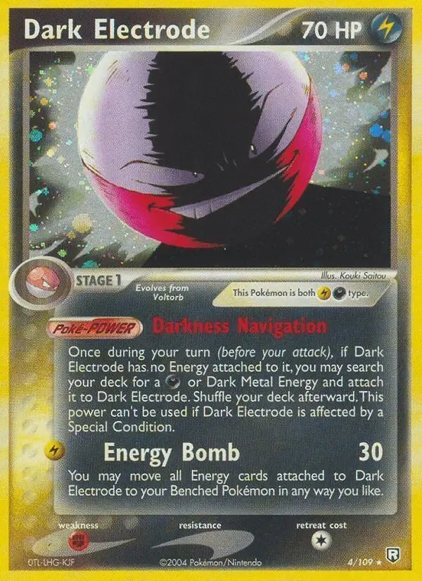 Dark Electrode #4 Team Rocket Returns PSA 10