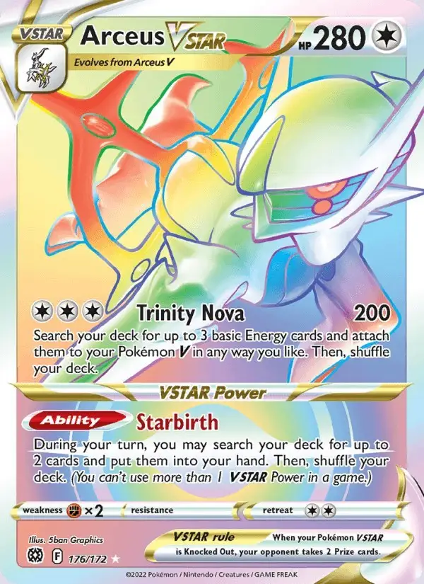 Arceus VSTAR #176 Brilliant Stars PSA 10