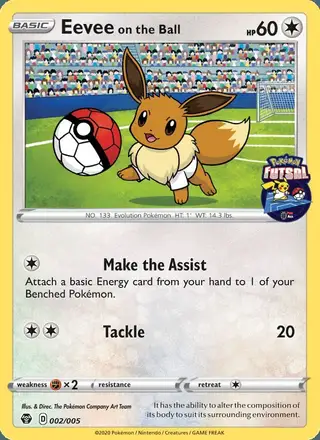 Eevee on the Ball #2 Futsal 2020 PSA 10