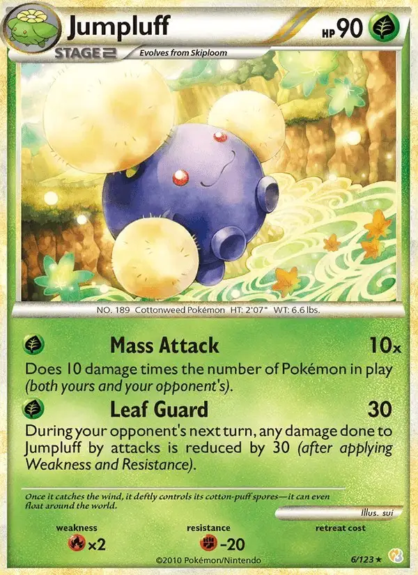Jumpluff #6 HeartGold SoulSilver PSA 10