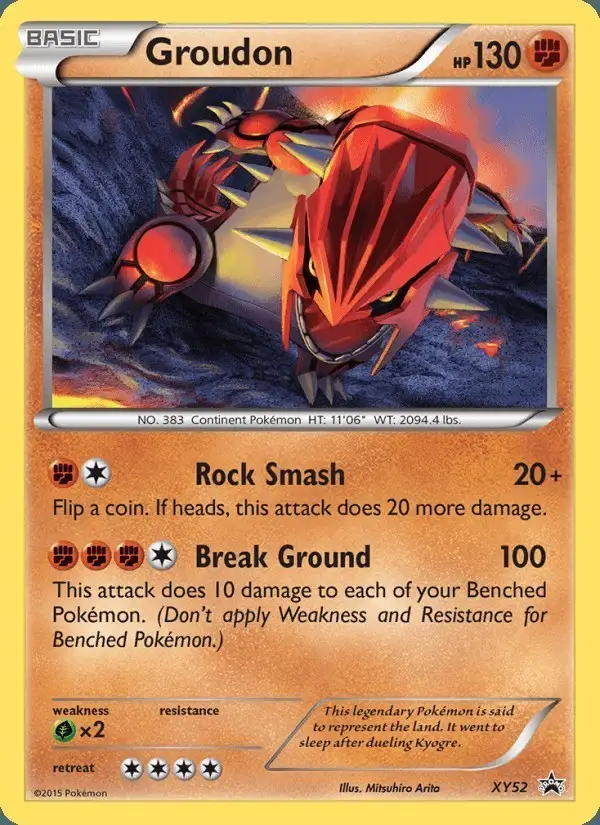 Groudon #XY52 XY Black Star Promos PSA 10