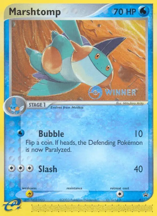 Marshtomp #11 Nintendo Black Star Promos PSA 10