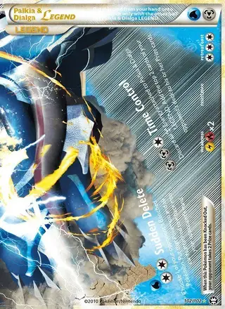 Palkia & Dialga LEGEND #102 Triumphant PSA 10