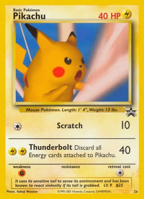 Pikachu #26 Wizards Black Star Promos PSA 10