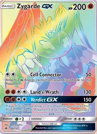 Zygarde GX #136 Forbidden Light PSA 10