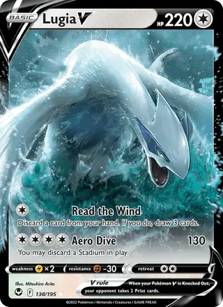 Lugia V #138 Silver Tempest PSA 10