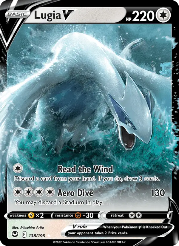 Lugia V #138 Silver Tempest PSA 10