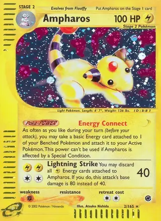 Ampharos #2 Expedition Base Set PSA 10