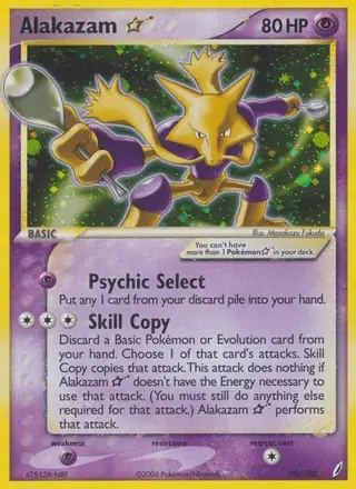 Alakazam ☆ #99 Crystal Guardians PSA 10