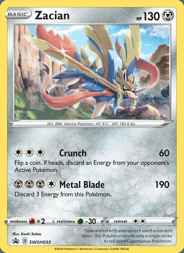 Zacian #SWSH033 SWSH Black Star Promos PSA 10