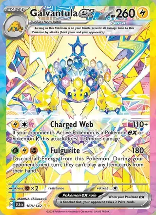 Galvantula ex #168 Stellar Crown PSA 10