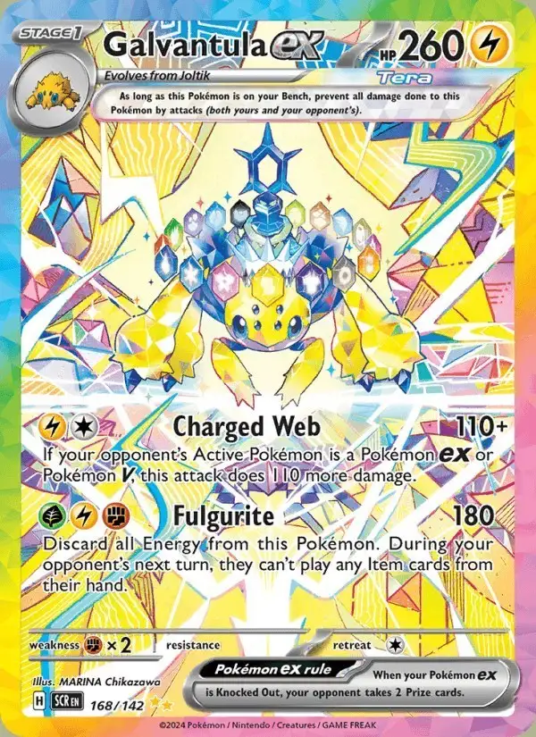 Galvantula ex #168 Stellar Crown PSA 10