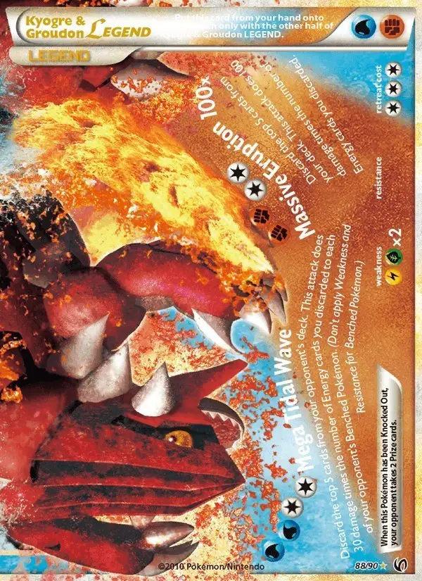 Kyogre & Groudon LEGEND #88 Undaunted PSA 10